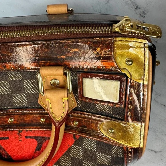 Louis Vuitton Transformed Speedy Bag Damier Ebene Time Trunk V Bandouliere 25 LV - Picture 13 of 15